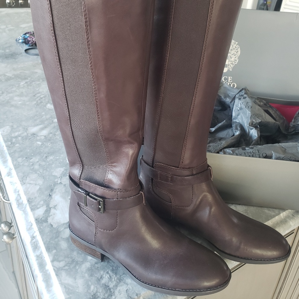 Vince Camuto pipper leather calf boots